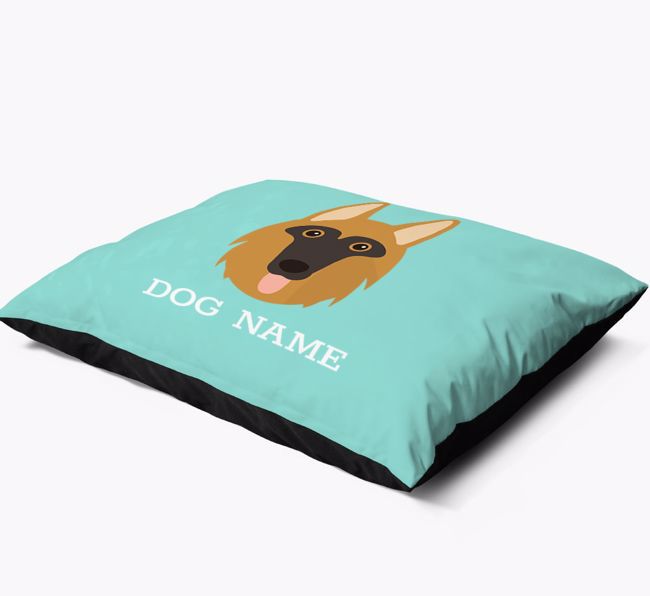 'Yappicon and Name' - Personalised {breedFullName} Dog Bed